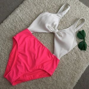 Hollister Tie Front Cutout Swimsuit